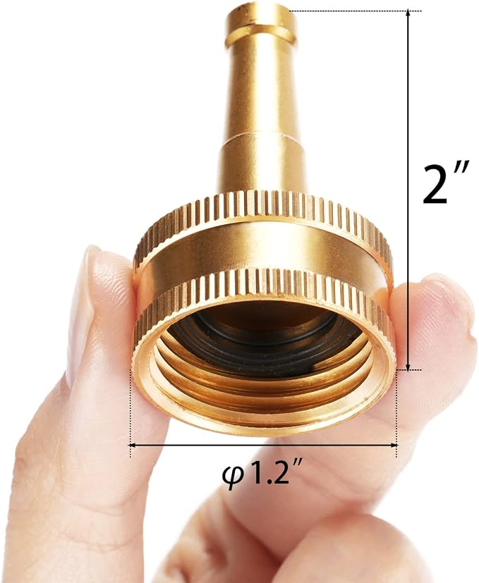 2 Pack Sweeper Nozzle for Garden Hose, 2" Hose jet nozzle | with 3/4-Inch Hose Thread Inlet