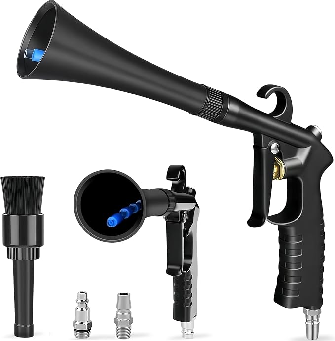 Detailing Car Cleaning Gun, High Pressure Air Blow Gun for Interior Dryer, Car Detailing Tools Interior Cleaner, Quickly Blowing Out Dirt and Dust Working with Air Compressor