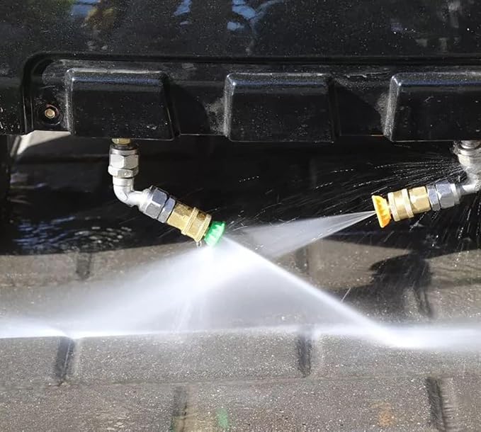 Pressure Washer Turbo Tip 4000PSI, 5 Pressure Washer Nozzle Tips, 4.0 GPM | Turbo Nozzle Tips Set 360° Rotating Presure Washer Turbo Nozzle 1/4'' Quick Connect, Multiple Degrees (0, 15, 25, 40,Soap)