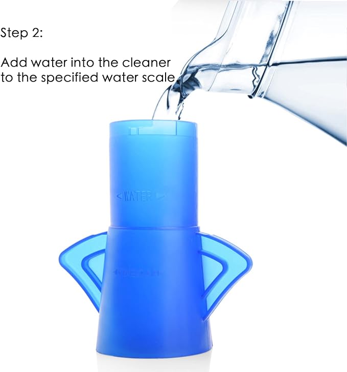 Angry Mum Microwave Oven Cleaner for Kitchen Office, Microwave Cleaner Angry Mom Steamer Cleaning with Vinegar and Water, Chemical Free, Steams From Head (Blue)
