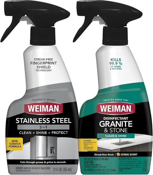 Weiman Stainless Steel & Granite Cleaner - 12 Ounce