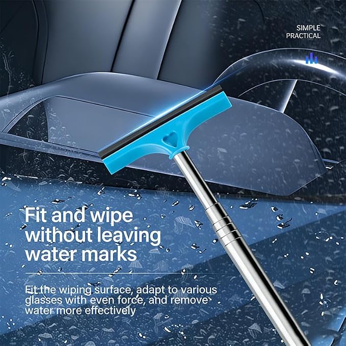 5 PCS Side Mirror Squeegee, Retractable Car Rearview Mirror Wiper | Car Mirror Squeegee, Portable Car Cleaning Tool for Rainy Foggy Weather (Black/Pink/Green/Orange/Blue)