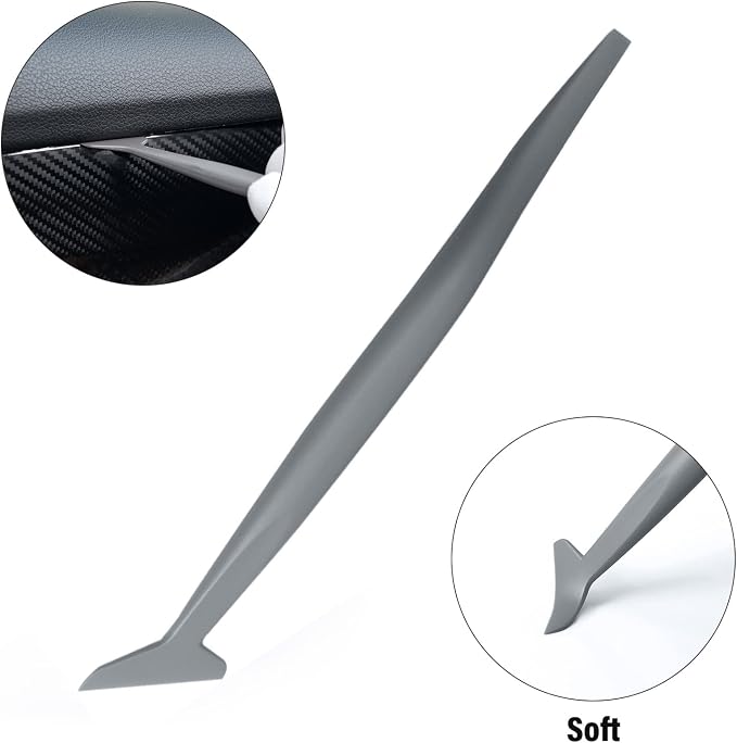 Gomake Vehicle Vinyl Wrap Window Tint Film Tool Kit Include 4 Inch Felt Squeegee, Retractable 9mm Utility Knife and Blades, Zippy Vinyl Cutter and Mini Go Corner Squeegee for Car Wrapping