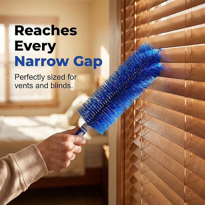 Fan Cleaning Brush, 2026 New Bendable Microfiber Head Dusting Brushes, Reusable Fan Cleaner Brush Dust Remover for Electric Fans, Air Conditioning, Car Vents and Blind (2pcs,mixedB, 48cm)