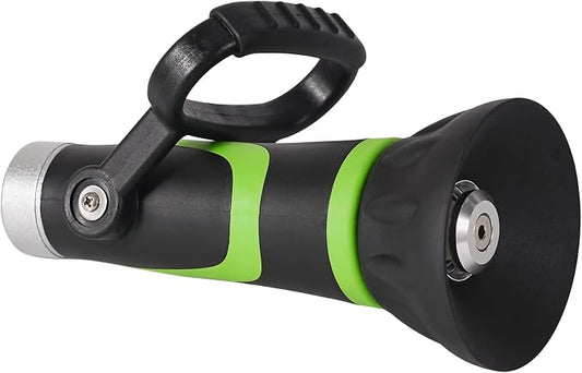 GREEN MOUNT GSFNG98 Garden Hose Nozzle, Fireman's Hose Heavy Duty Nozzle, Premium Constructed Sprayer with Ergonomic Handle for Arthritis