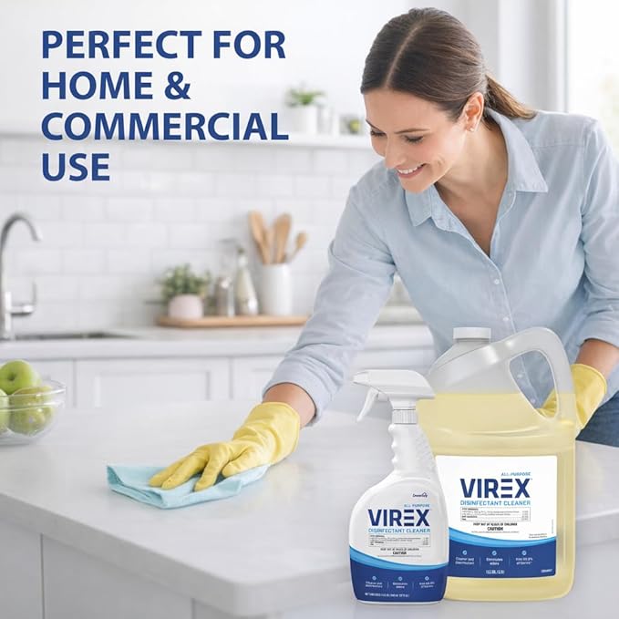 VIREX Diversey All Purpose Disinfectant Cleaner, 1 Gallon, 2 Pack