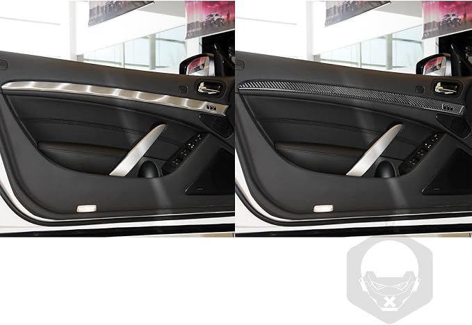 Real Carbon Fiber Trim for Infiniti Accessories | for G35 G37 G25 Q60 Q40 2007-2015 X S Sedan Coupe Convertible Driver Side Dash Cover Interior Thick Overlay Decal