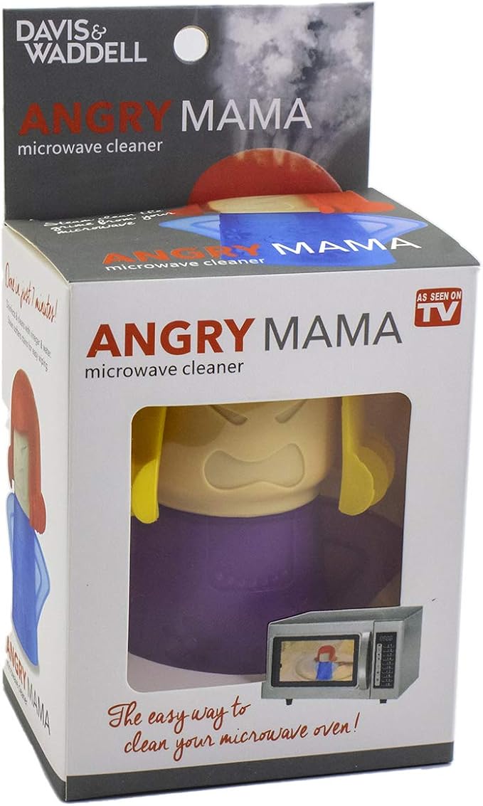 Microwave Cleaner Steam Angry mama Easily Cleans the Crud In Minutes. Fast Action Steam Kitchen Gadget,Just Add Vinegar and Water (purple)