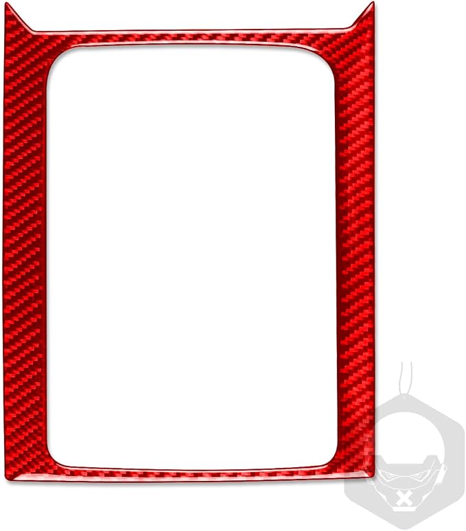 Red Real Carbon Fiber Trim for KIA Forte K3 Accessories | for 2019 2020 2021 2022 2023 2024 Cup Holder Frame Sticker Interior Thick Overlay Decal