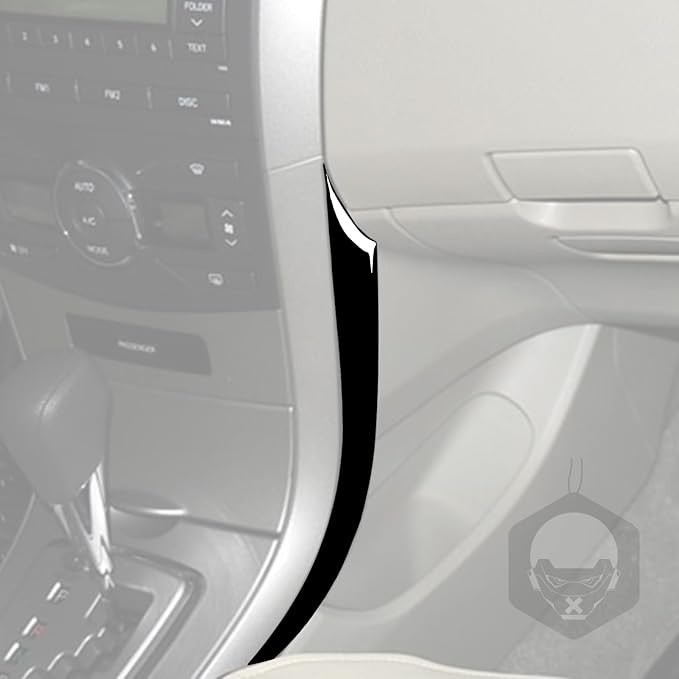 Glossy Bright Piano Black Car Center Console Shifter Box Inside Panel Anti-Scratch Strip Cover Sticker Interior Trim Compatible with Toyota Corolla 2009 2010 2011 2012 2013 Auto Trim Accessories