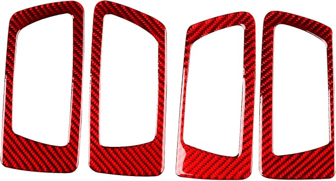 Real Carbon Fiber Trim for Toyota Camry Accessories | for 2012 2013 2014 Inner Door Handle Panel Interior Thick Overlay Decal