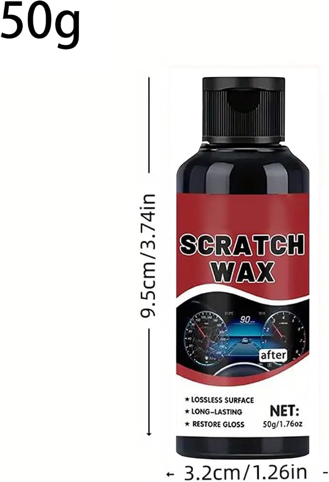 Car Interior Trim Restorer – 50g Scratch Repair Wax Polishes, Plasticc Dashboard Conditioner, Surfaces Renewal Cream | Automotive Detailer for Console Panel, Instrument Cluster, Upholstery Screen