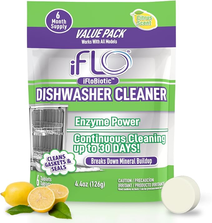 iFLO Appliance Pod Cleaners Bundle - Washing Machine, Dishwasher & Garbage Disposal Deep Cleaning Pods and Tablets for Odor & Buildup Control (Pack of 3)