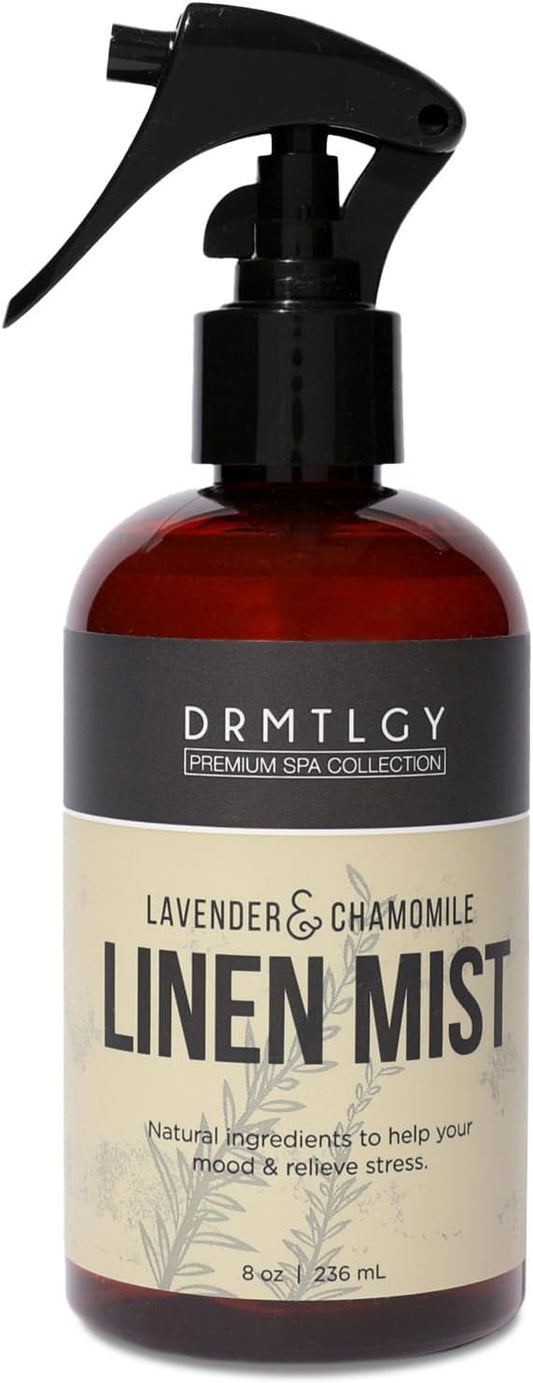 DRMTLGY Lavender Linen Mist | Aromatherapy Pillow & Room Spray | Lavender scent, Fabric freshening, Relaxing aromatherapy, Pillow & linen safe, Home fragrance, Chamomile & jojoba
