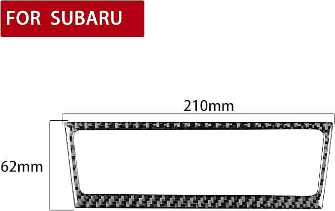 Real Carbon Fiber Trim for Subaru Accessories | for Scion FR-S/Toyota 86 2016 2017 2018 2019 2020 Storage Box Glove Box Frame Interior Thick Overlay Decal