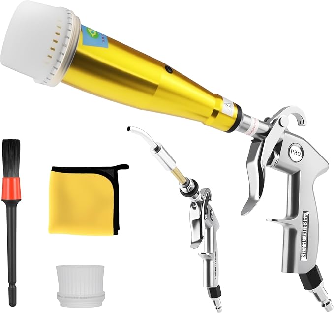 GOCCIDA High Pressure Car Cleaning Gun Air Blow Gun for Car Detailing | Tornado Dry Cleaning Gun Pro Auto Detailing Tool Quickly Removes Surface Dirt and Dust Air Gun Works with Air Compressor