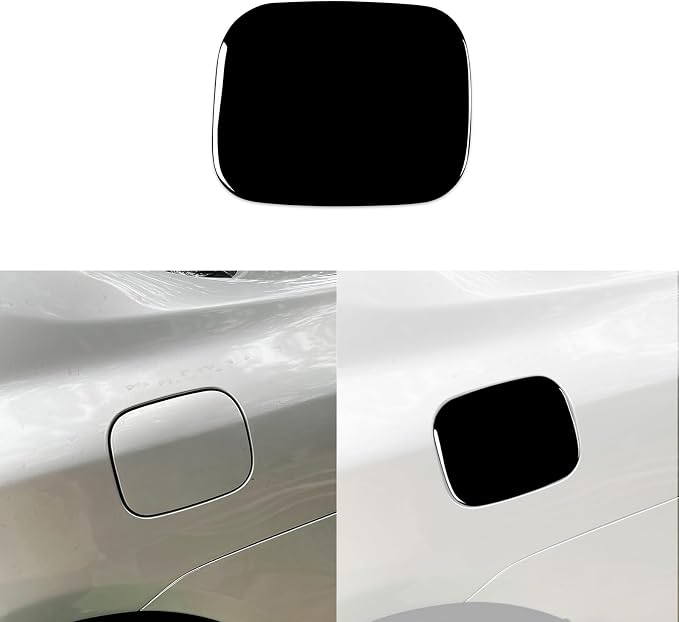 Glossy Bright Piano Black Car Fuel Tank Cap Cover Gas Cap Protection Sticker Exterior Trim Compatible with Toyota Corolla 2009 2010 2011 2012 2013 Auto Trim Accessories
