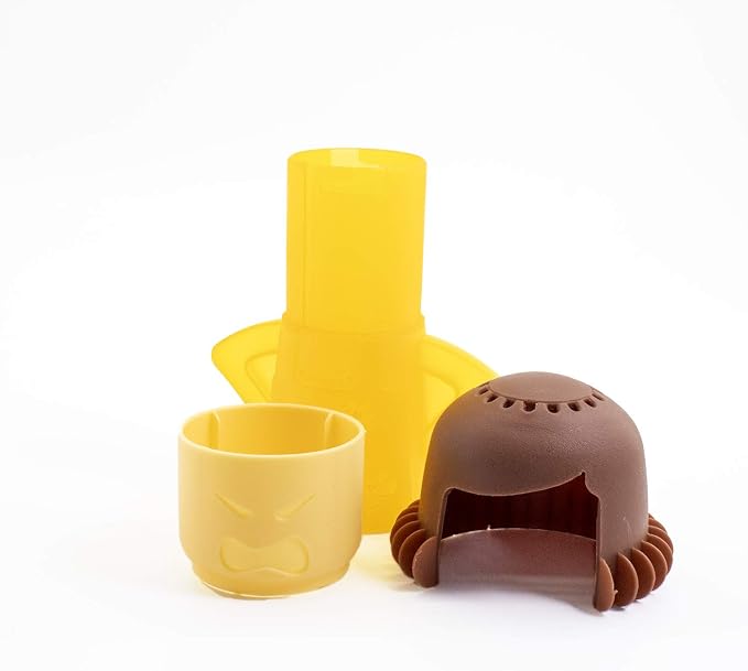 Microwave Cleaner Steam Angry mama Easily Cleans the Crud In Minutes. Fast Action Steam Kitchen Gadget,Just Add Vinegar and Water (yellow)