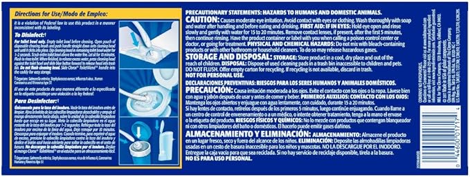 CLOROX ToiletWand Toilet Cleaner Refills,Toilet brush,Original,10 Count (Pack of 6)