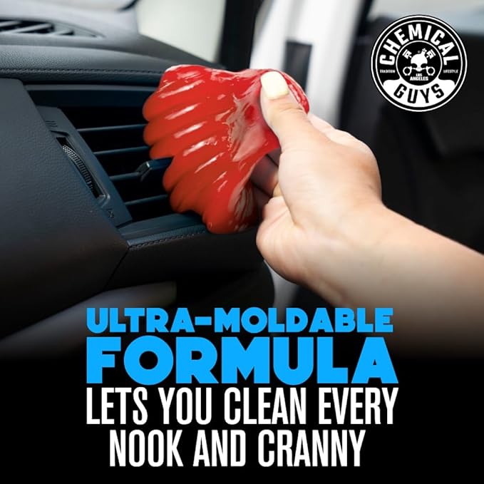 Chemical Guys, Sticky Icky Cleaning Gel, Green Apple & Strawberry, 2 Pack | For air vents, dashboards, and keyboards, reusable, for vents, cup holders, and keyboards, use for dashboard crevices