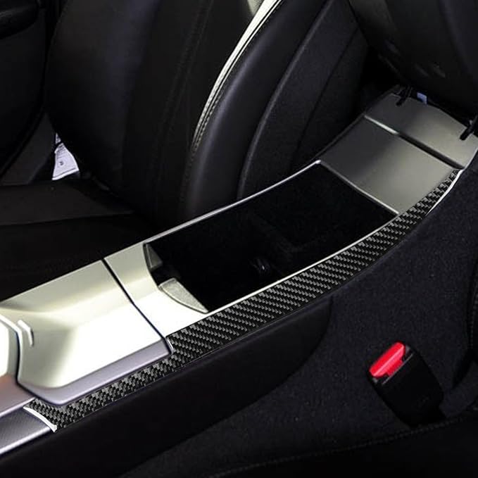 Real Carbon Fiber Trim for Cadillac CTS Accessories | for 2008 2009 2010 2011 2012 2013 Armrest Box Decoration Panel Sticker Interior Thick Overlay Decal