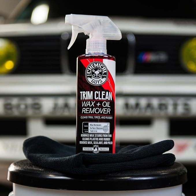 Chemical Guys, Trim Clean Wax & Oil Remover for Trim, Tires & Rubber, 16 oz | Works on trim, tires, and rubber, safe for cars, trucks, SUVs, motorcycles, RVs