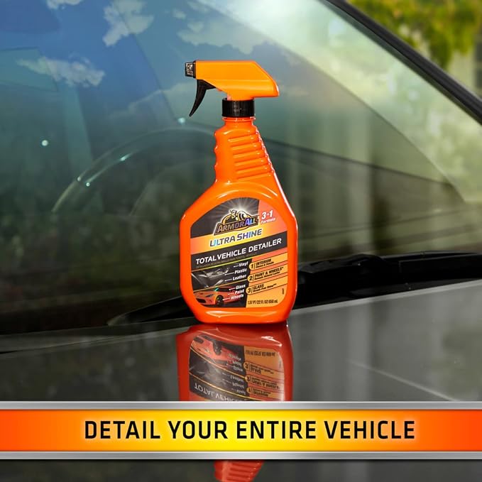 Armor All Ultra Shine Total Vehicle Detailer, Car Detailer Spray for Interior and Exterior Use, 22 Fl Oz (Pack of 2)