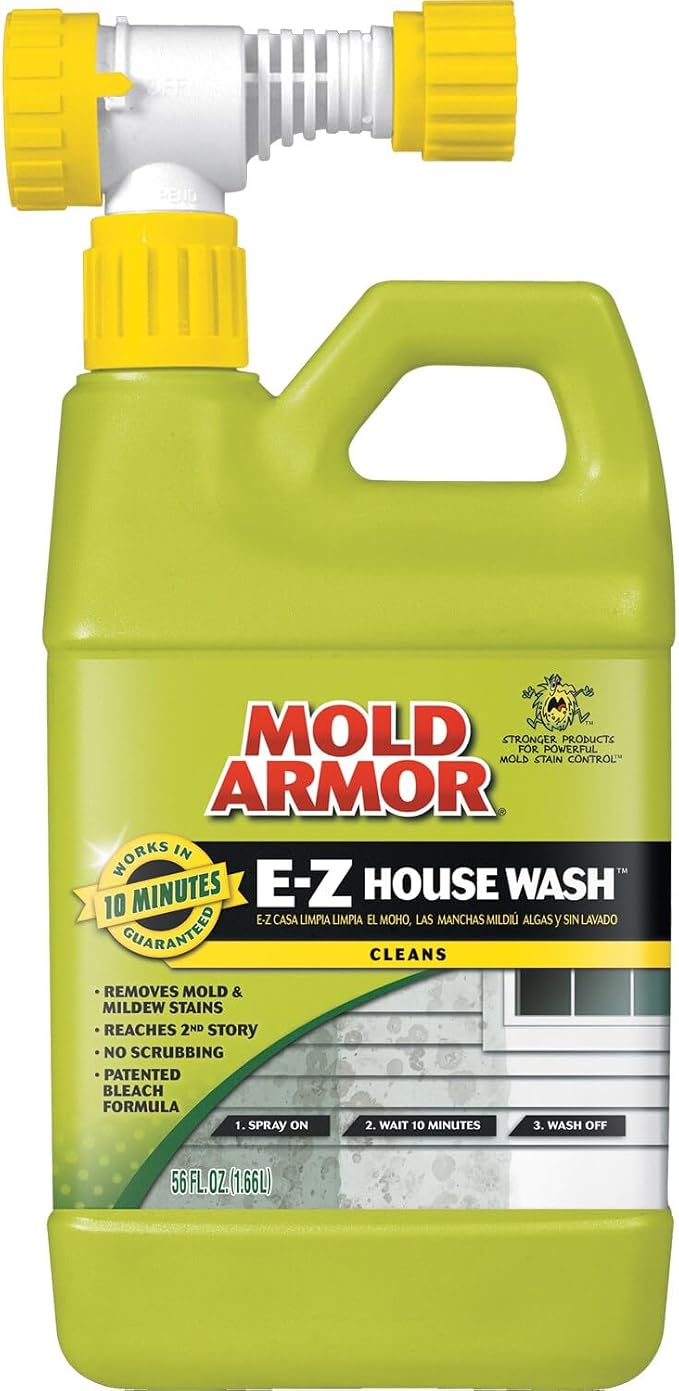 Mold Armor FG51164 E-Z House Wash, Hose End Sprayer, 64-Ounce, green/yellow