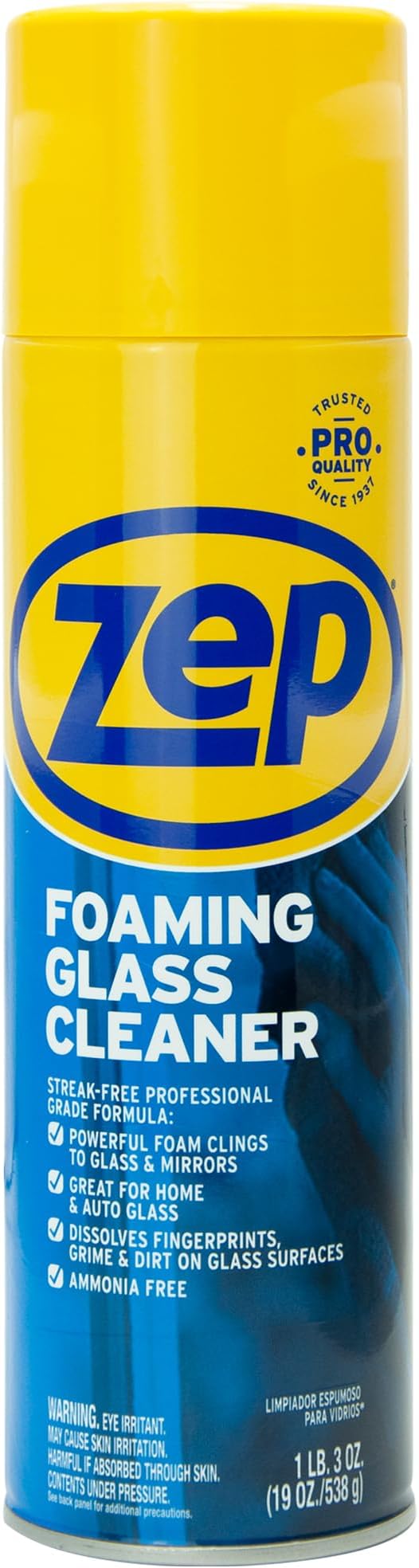 Zep Foaming Glass Cleaner - 19 oz (Case of 12)