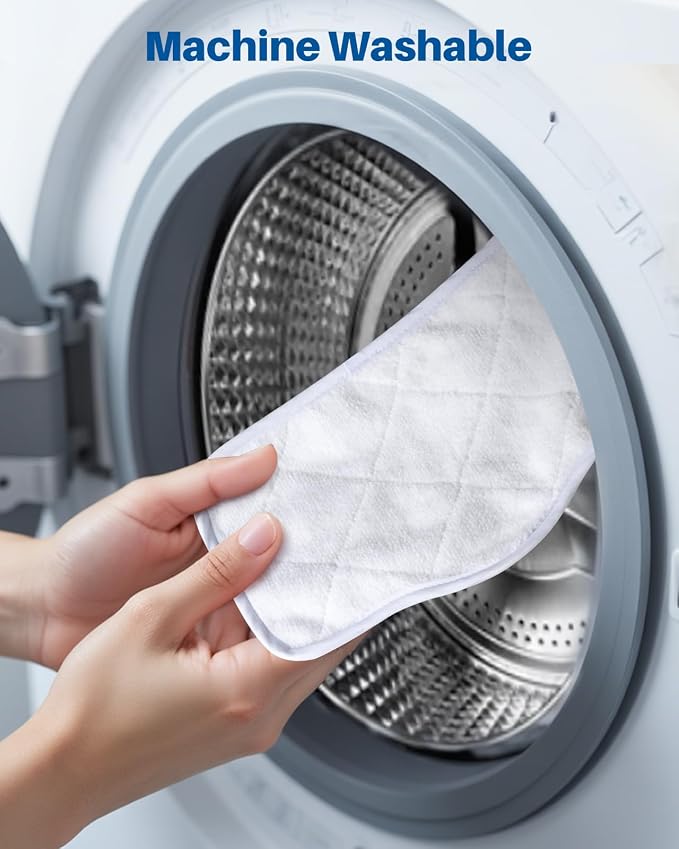 LABIGO 6 Pack Steam Mop Replacement Pads for Multi-Surface Cleaning | Machine Washable Reusable Microfiber Cloths, Compatible With Steamer Mop for Cleaning Floors and Carpets
