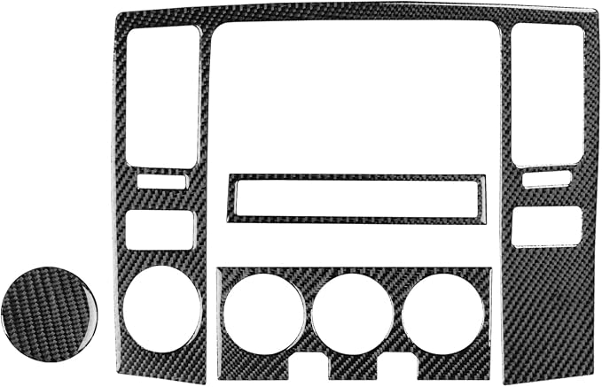 Navigation Stickers Fit for Toyota 4Runner(N210) 2003-2009 | for SR5/Sport Edition/Limited | Real Carbon Fiber | Center Console Navigation Panel Trim | Anti-scratch | Self-adhesive