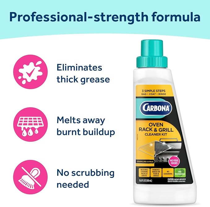 Carbona No Scent 2-in-1 Oven Rack and Grill Cleaner 16.8 oz. Liquid | Liquid