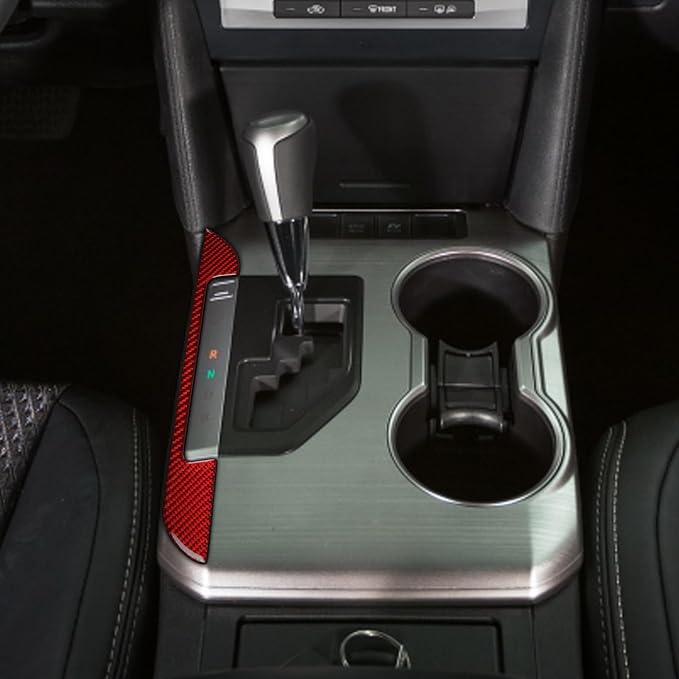 Real Carbon Fiber Trim for Toyota Camry Accessories | for 2012 2013 2014 Center Console Gear Shift Side Decorative Strip Panel Interior Thick Overlay Decal