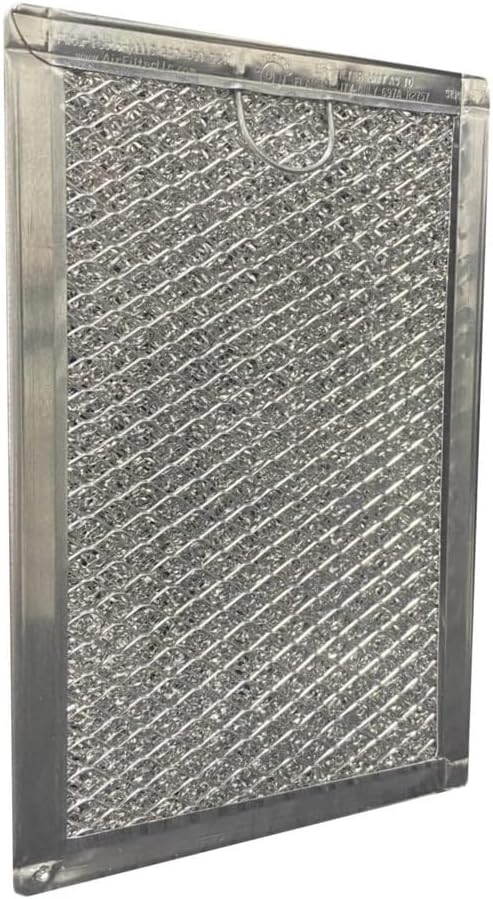 Compatible with Whirlpool 4358853 Compatible Aluminum Grease Microwave Filters with Pull Tab, 5" x 7-5/8" x 3/32" (2 Pack)