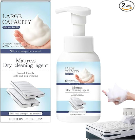 Mattress Cleaner and Stain Remover, Powerful Mattress Dry Cleaning Foam, No-Scrub Gentle Cleaner Spray for Bed, Couch, Carpet & Upholstery, Car Seat& Rugs (1)