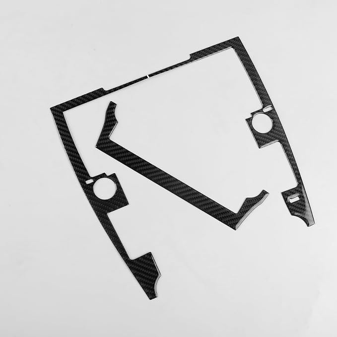 Real Carbon Fiber Trim for Toyota Camry Accessories | for 2012 2013 2014 Multimedia Panel Frame Sticker Interior Thick Overlay Decal