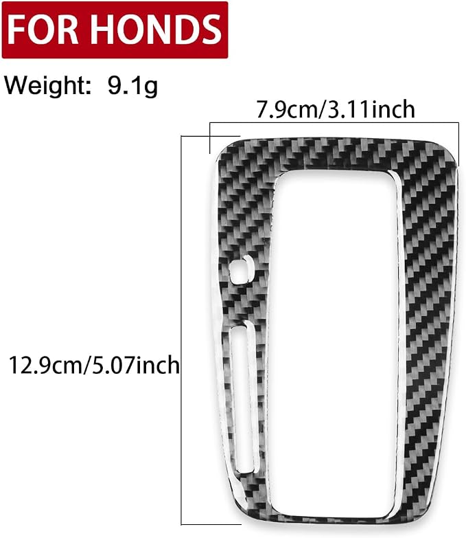 Real Carbon Fiber Trim for Honda CRV Accessories | for CR-V 2012 2013 2014 2015 2016 Gear Shifting Box Indicator Sticker Interior Thick Overlay Decal