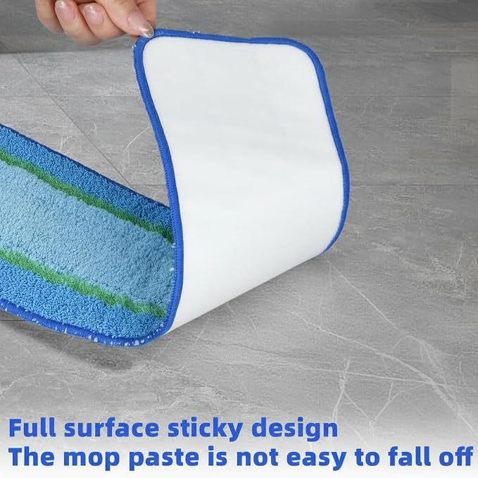 6 Pack Deep Clean Pads for Bona Family of Mops | Washable & Reusable Microfiber Cleaning Pad for Hardwood and Multi-Surface