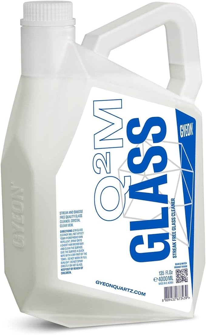Gyeon Glass Streak Free Automotive Glass Cleaner Professional Grade Ammonia Free Tint Safe Removes Fingerprints Oil Film Interior Safe Enhances Clarity For Windows Windshield Mirror Screens