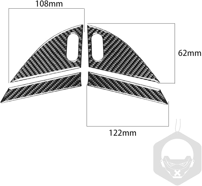 Real Carbon Fiber Trim for Dodge Charger Chrysler 300 Accessories | for Charger 2011+ Chrysler 300 2011-2023 Door Corner Speaker Sticker Interior Thick Overlay Decal