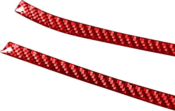 Radio Panel Central Console Side Strips Red Real Carbon Fiber Trim Stickers Compatible with Subaru BRZ/Scion FR-S/Toyota 86 2016 2017 2018 2019 2020 Car Accessories Decals