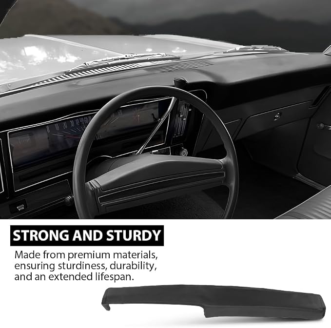G-PLUS TPE Dash Board Pad Cover Cap Compatible with 1972-1974 Buick Apollo/1969-74 Chevy Chevy II