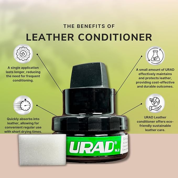 Leather Conditioner 50ml Dark Brown – Compact, Color-Restoring Leather Care for Dark Brown Shoes, Bags, and Accessories
