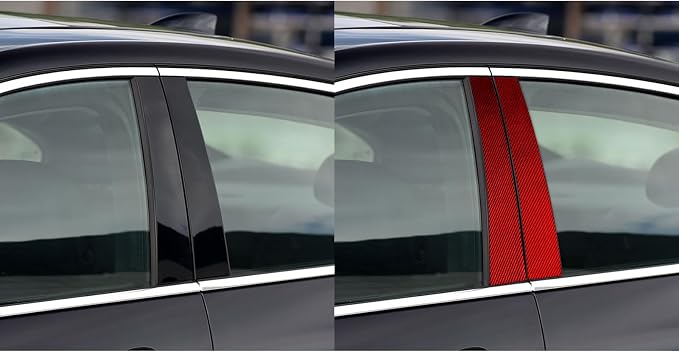 Real Carbon Fiber Trim for Chevy Malibu 9th Gen Accessories | for 2016-2022 B-Pillar Grant Protection Sticker Interior Thick Overlay Decal
