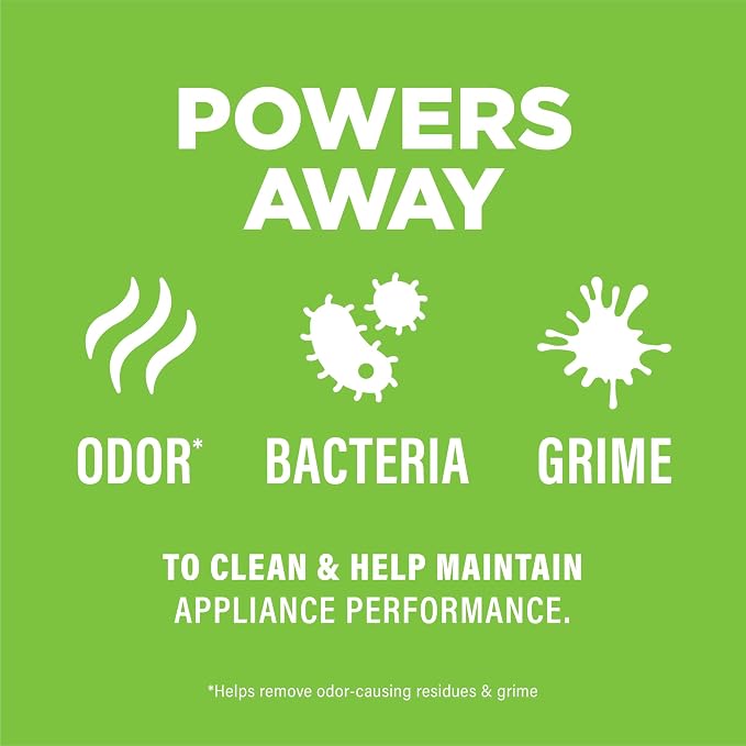 Affresh Garbage Disposal Cleaner, Helps Power Away Odor Causing Bacteria, Debris & Grime in Grind Chamber, Impeller & Drain Pipe, 6 Tablets, 6 Month Supply