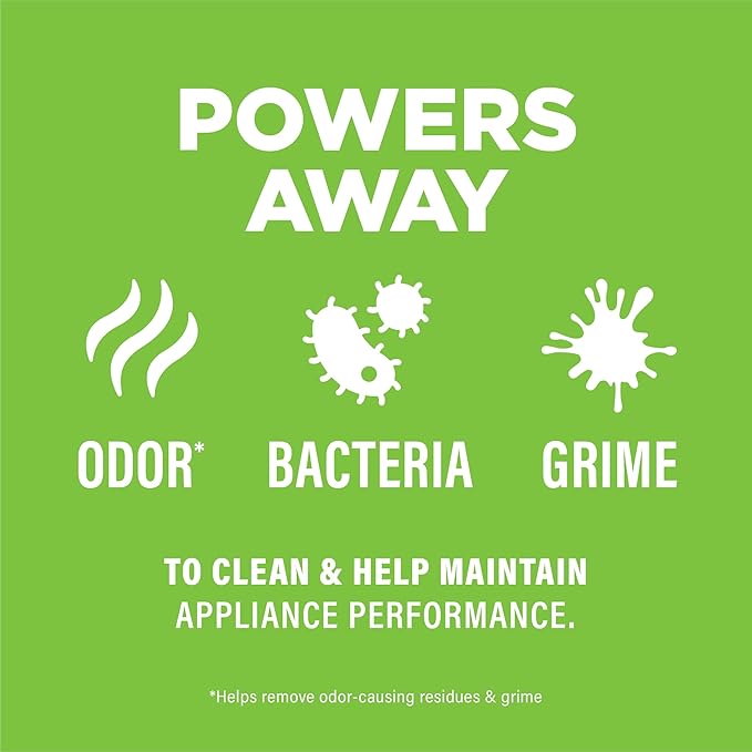 Affresh Garbage Disposal Cleaner, Helps Power Away Odor Causing Bacteria, Debris & Grime in Grind Chamber, Impeller & Drain Pipe, 12 Tablets, 1 Year Supply