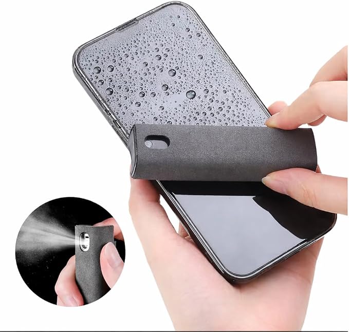 Screen Cleaner Spray and Wipe 2-in-1 Screen Cleaner for Phone, Tablet, Laptop and Monitor | Microfiber Cloth Included | 20ml