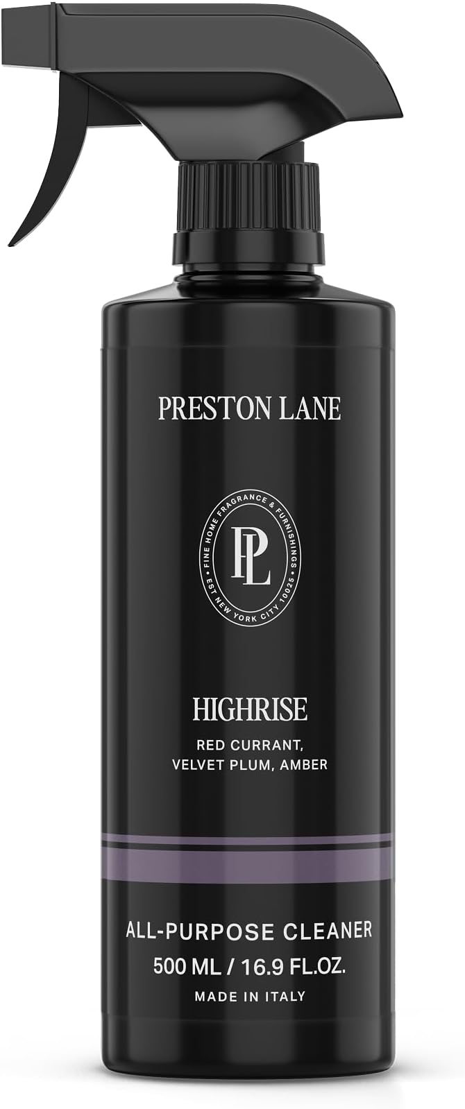 Preston Lane Luxury All-Purpose Cleaner, Highrise Scent | Bio-Based Multi-Surface Spray | Streak-Free Finish, Lifts Dirt, Smudges & Grease | Vegan & Cruelty-Free