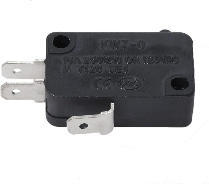 Replacement Part for Whirlpool WMH32517AS Series Microwave, Part 7 Black Touch Push Button Switch