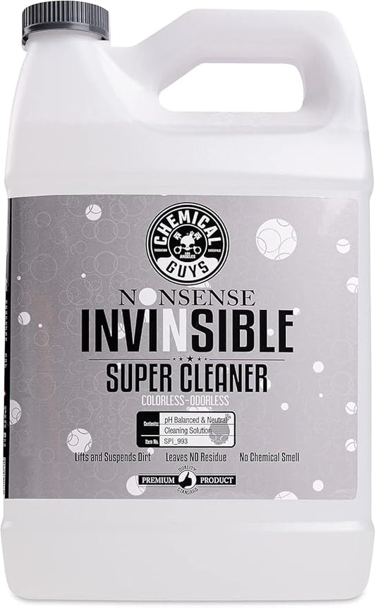 Chemical Guys, Nonsense Colorless & Odorless All-Surface Cleaner, 1 Gallon | Colorless, odorless, residue-free cleaner lifts dirt from vinyl, rubber, plastic, carpet and upholstery.
